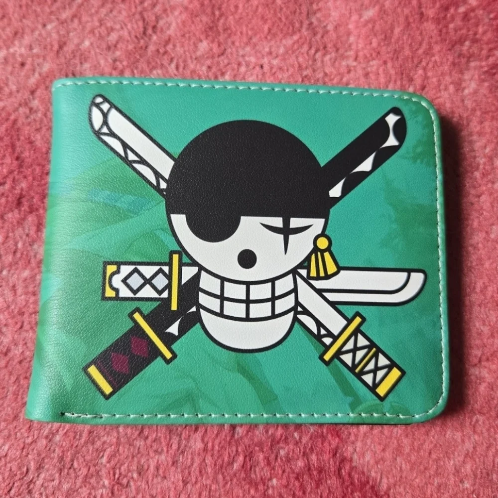 New One Piece Zoro Anime Manga Leather Wallet